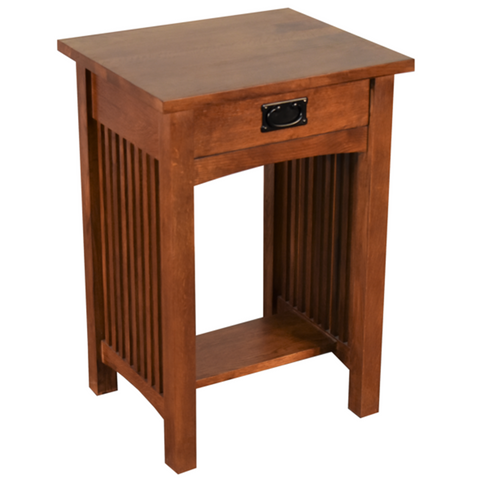 Mission 1 Drawer Spindle End Table (Pre-Order Micheal's Cherry Only)