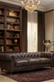 Century Chesterfield Sofa - Dark Brown Leather