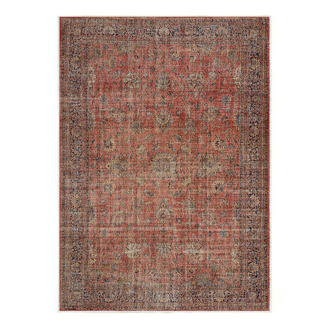 Ushak Collection Area Rug Ultra Soft Washable Rug, Non Slip Area Rug Indoor, Stain Resistant Rugs for Living Room Bedroom Vintage Home Decor