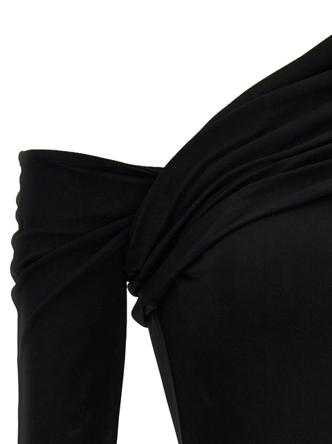 Courreges Twist Crepe Mini Dress