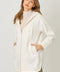 Mystree Hoodie Zip-Up Coat - Ivory