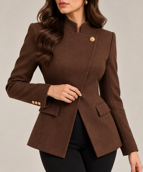 ASYMMETRICAL TAILORED BLAZER