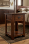 Mission 1 Drawer Nightstand - Walnut (AW)