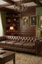Century Chesterfield Sofa - Bark Brown Leather - 118"
