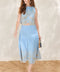 SKY BLOOM WOVEN EYELET TOP