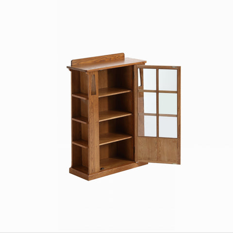 Pre-Order Mission 1 Door Bookcase with Side Shelves - MC