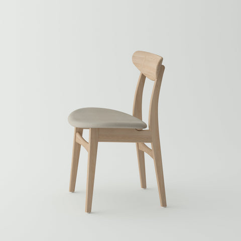 Isabella Mid Century Dining chair - Solid Oak Wood and Fabric seat