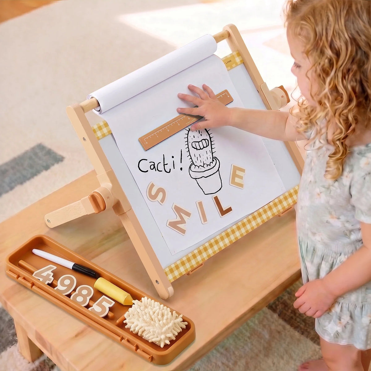 Tiny Land® Double-Sided Magnetic Tabletop Easel