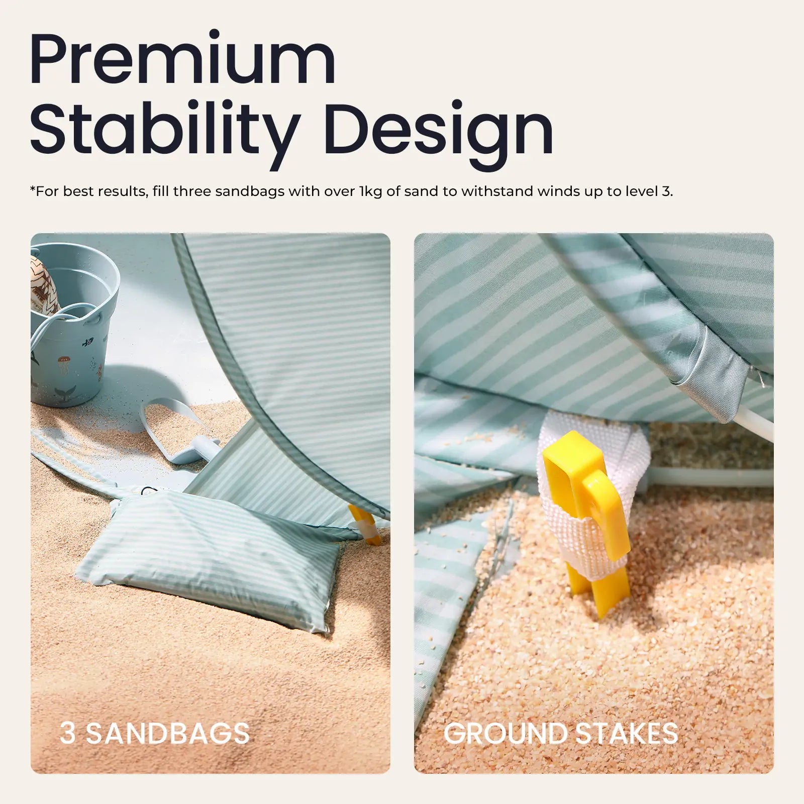 Tiny Land® One-Stop Beach Toy & Tent Set