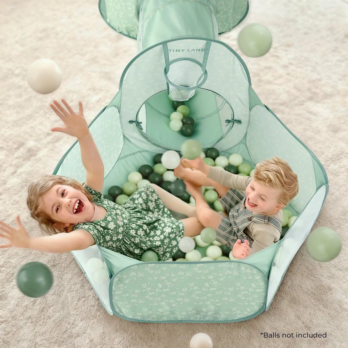 Tiny Land® Compact Adventure 3-in-1 Play Tunnel With no Balls