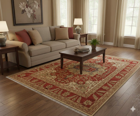 Sultanabad 100% wool Hand Made Rug - size 8' 10" x 11' 10"  (P)