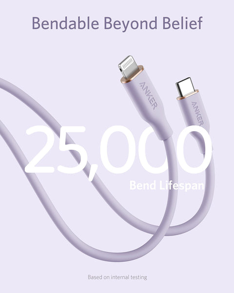 Anker 641 USB-C to Lightning Cable (Flow, Silicone)