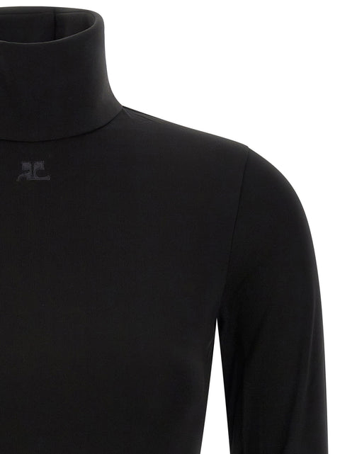 Courreges Jersey Mockneck Bodysuit