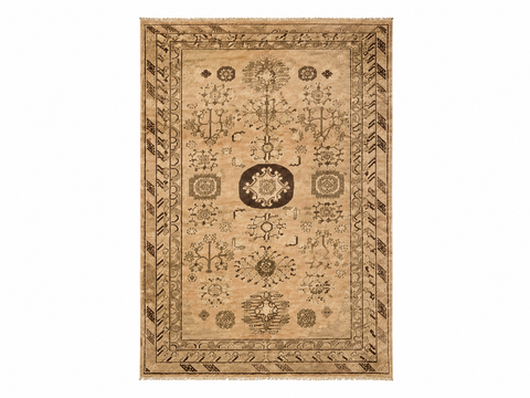 Antique Khotan Samarkand Rug, circa 1910's, 6' 2" x 11' 7"