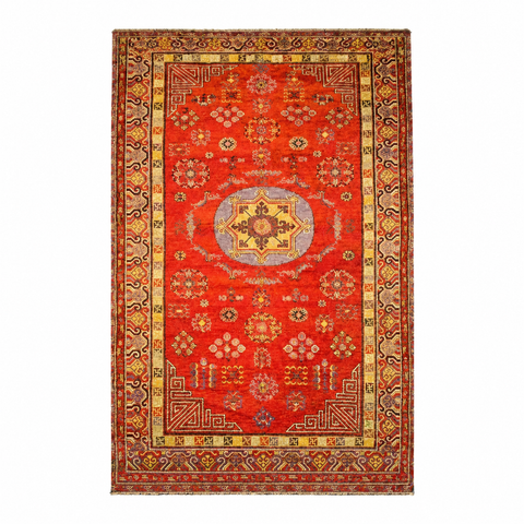 Antique Khotan Samarkand Rug, circa 1910's, 7' x 13' 5"