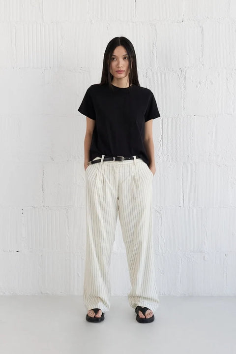 The Lanie Top | Everyday Cotton T-Shirt BLACK