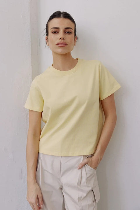 The Lanie Top | Everyday Cotton T-Shirt BUTTER