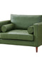 Alessandra Modern Contemporary Eco Leather Arm Chair - Green