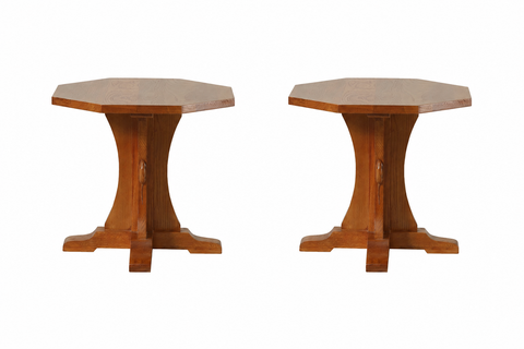 Mission Solid Oak Mouse Detail End Table