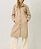 Twofer Hoodie Solid Coat - Latte