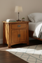 Mission Style Solid Oak Nightstand Model - Michael's Cherry Stain