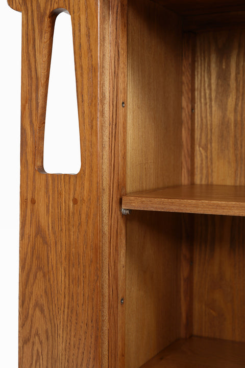 Pre-Order Mission 1 Door Bookcase with Side Shelves - MC