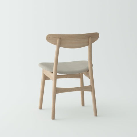 Isabella Mid Century Dining chair - Solid Oak Wood and Fabric seat