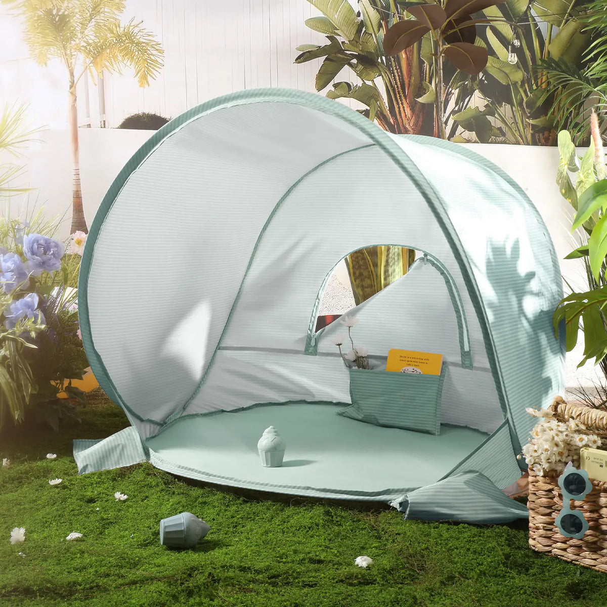 Tiny Land® One-Stop Beach Toy & Tent Set