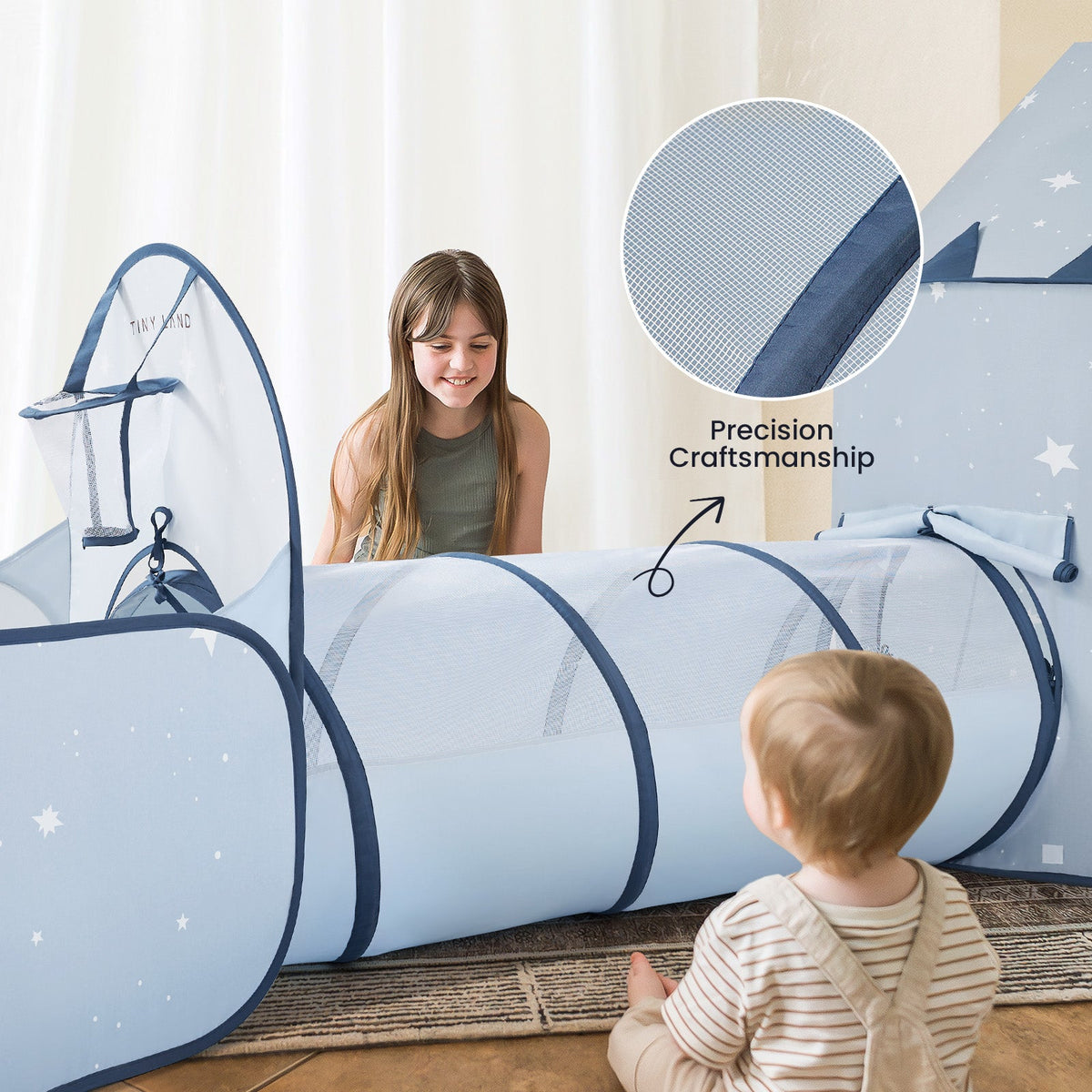 Tiny Land® Compact Adventure 3-in-1 Play Tunnel With no Balls