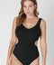 Deep V Neck Cutout Bodysuit