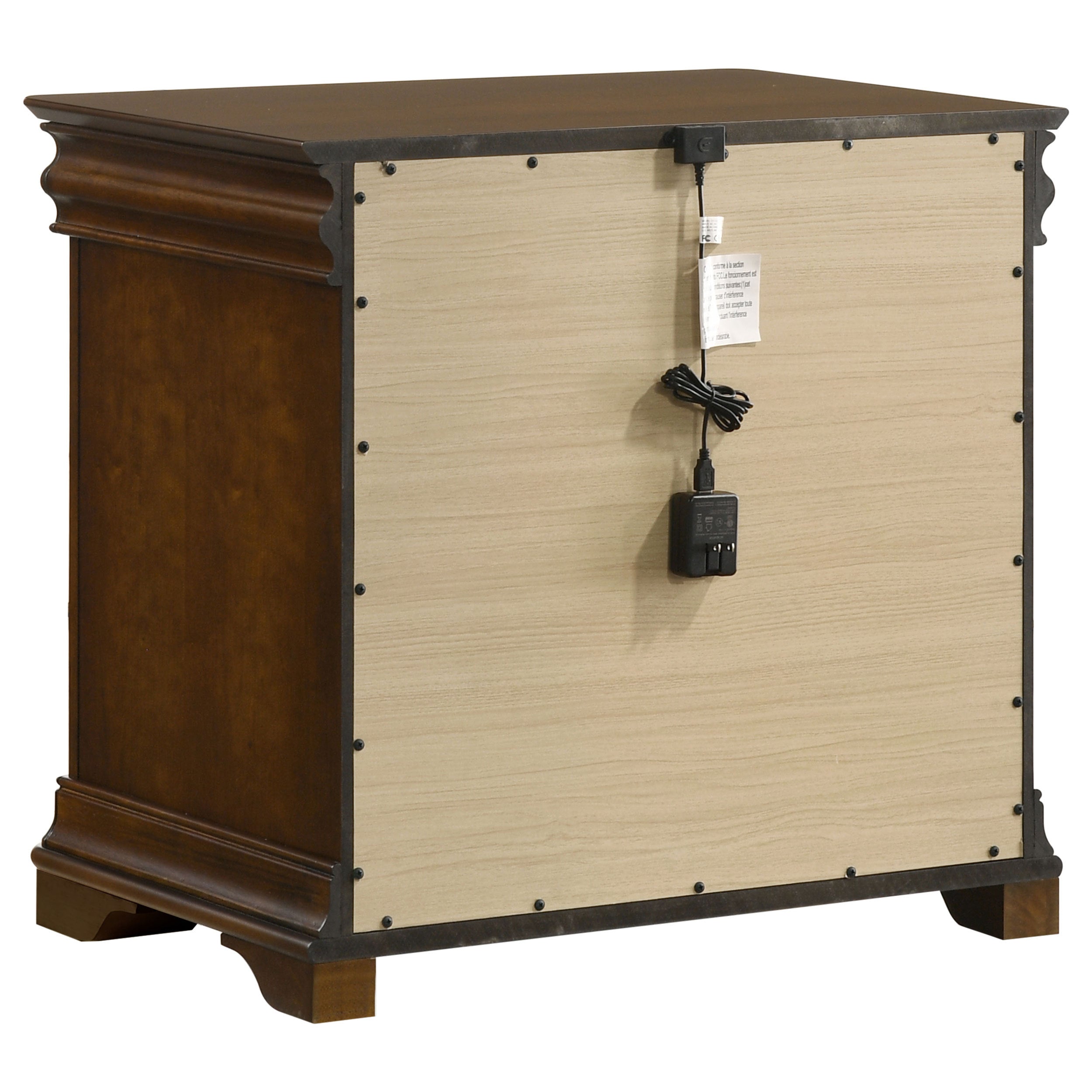 5-Piece Queen Bedroom Set with Upholstered Headboard, Dresser, Mirror, Chest &amp; Nightstand