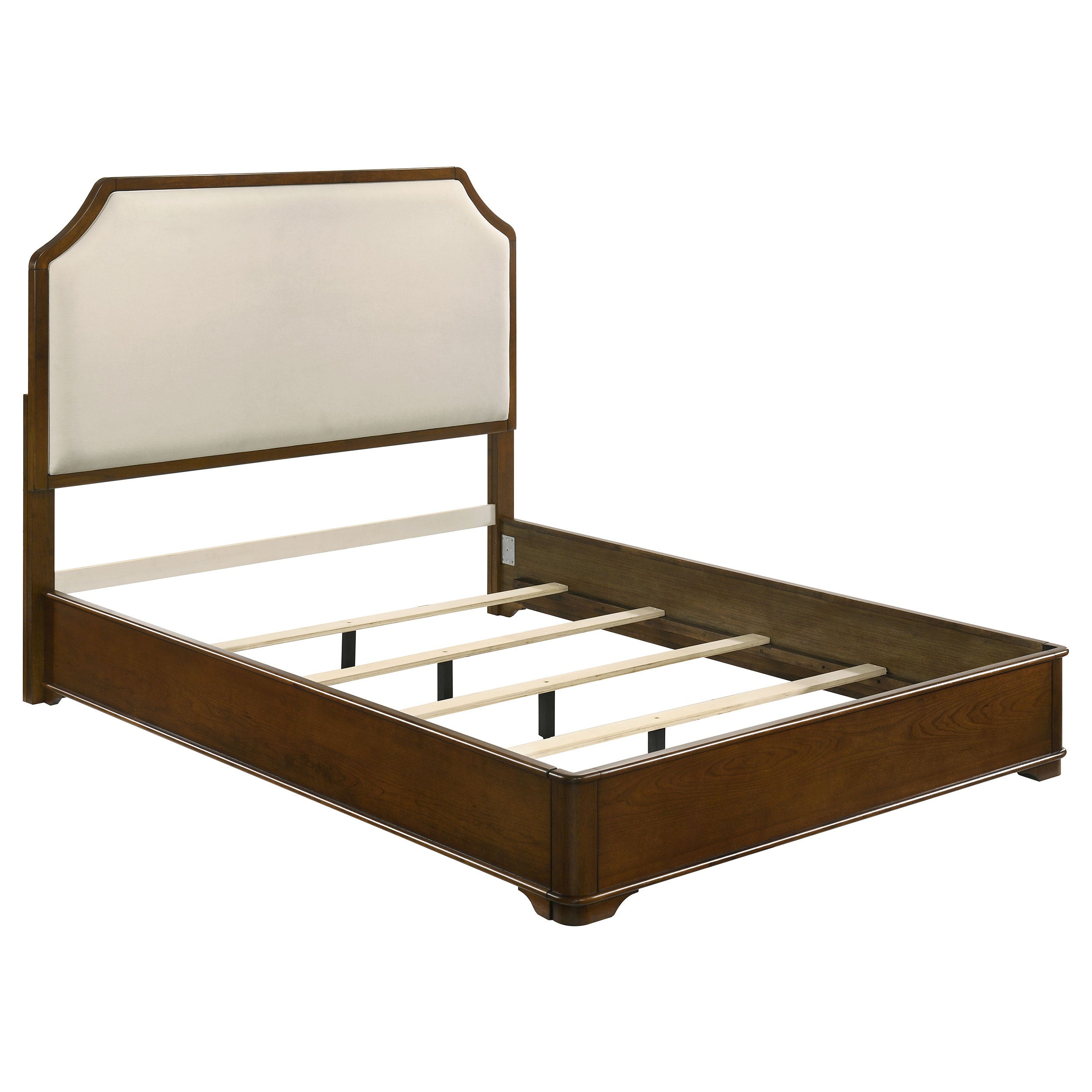 5-Piece Queen Bedroom Set with Upholstered Headboard, Dresser, Mirror, Chest &amp; Nightstand
