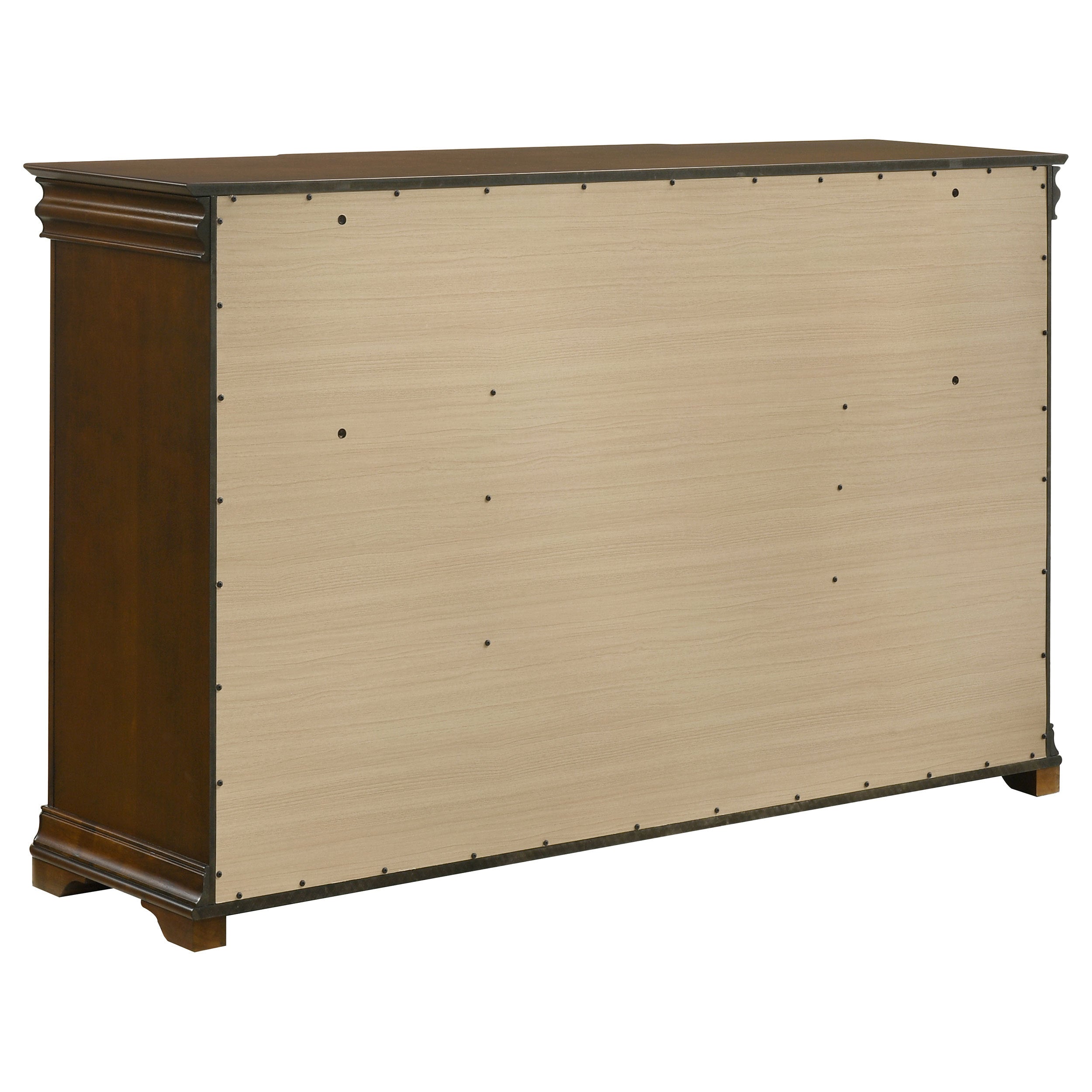 5-Piece Queen Bedroom Set with Upholstered Headboard, Dresser, Mirror, Chest &amp; Nightstand