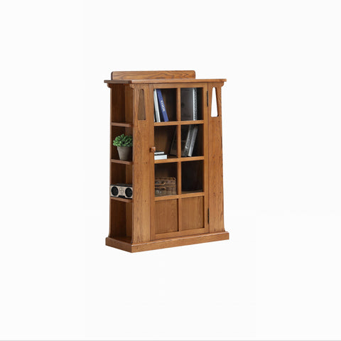Pre-Order Mission 1 Door Bookcase with Side Shelves - MC