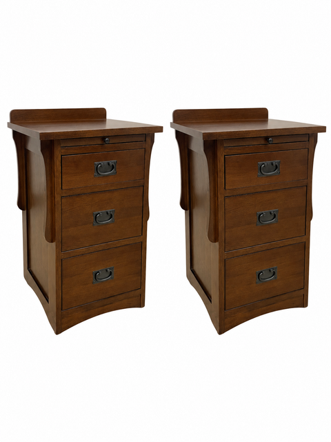 Crofter Style 3 Drawer End Table with Writing Tray-Michael Cherry-MC3