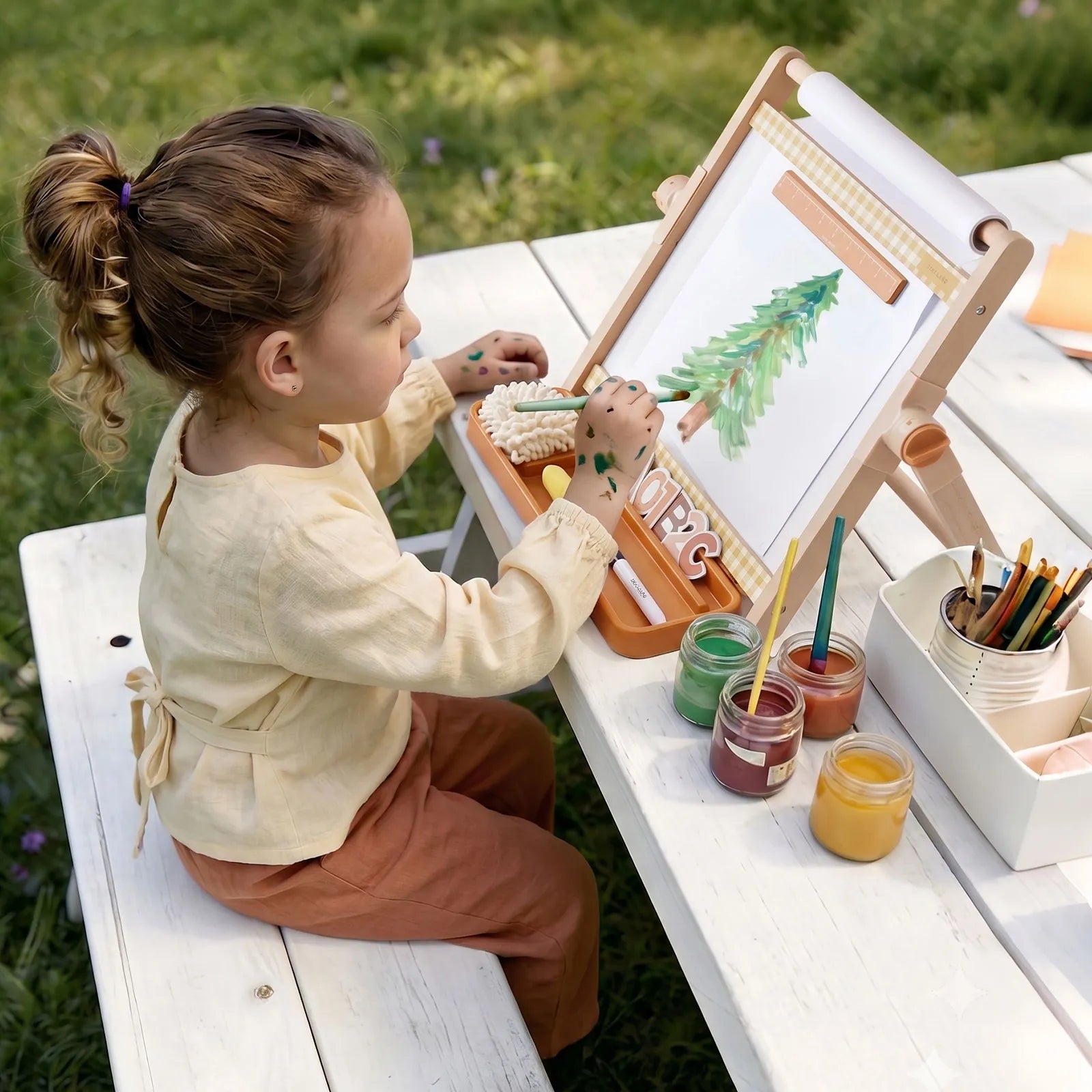 Tiny Land® Double-Sided Magnetic Tabletop Easel