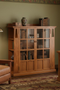 Mission Double Door Bookcase with Side Shelves - Michael's Cherry