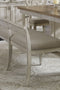 Hillstone Farmhouse Upholstered Bench in Antique White
