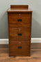 Mission Solid Oak 3 Drawer File Cabinet