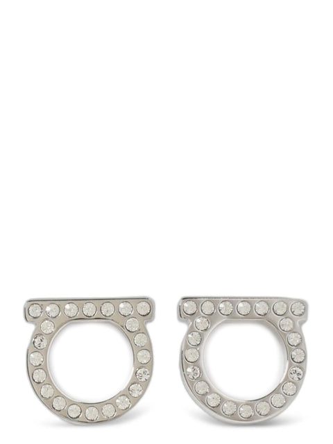 Ferragamo Gancini Crystals Earrings