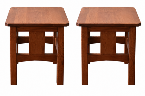 Mission Oak Slat End Table - Michael's Cherry (MC1)