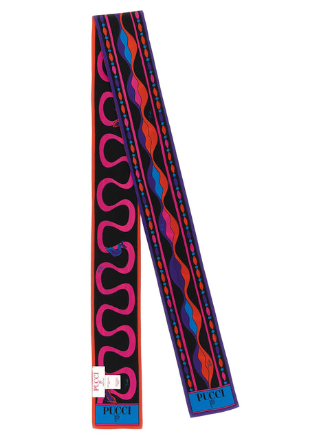 Emilio Pucci Multicolor Print Mix Scarf