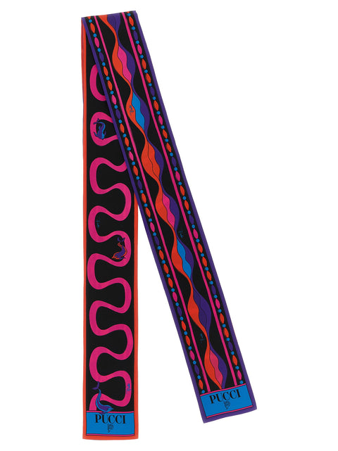 Emilio Pucci Multicolor Print Mix Scarf