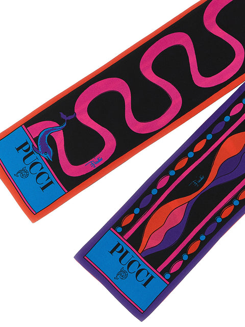 Emilio Pucci Multicolor Print Mix Scarf