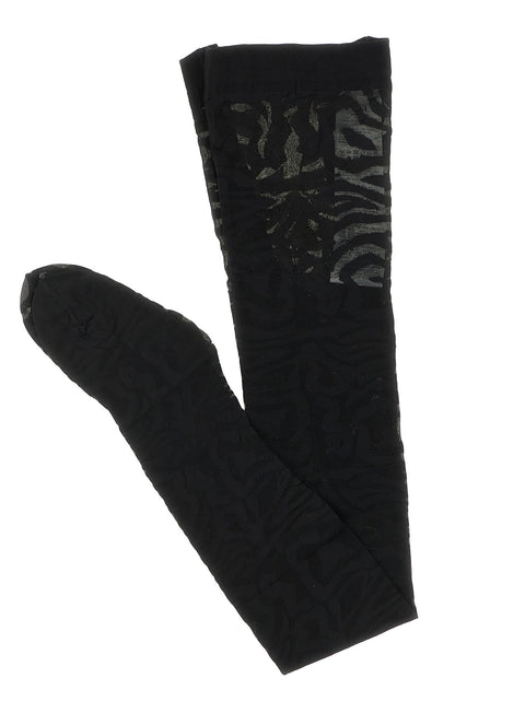 Emilio Pucci Black Labirinto Tights