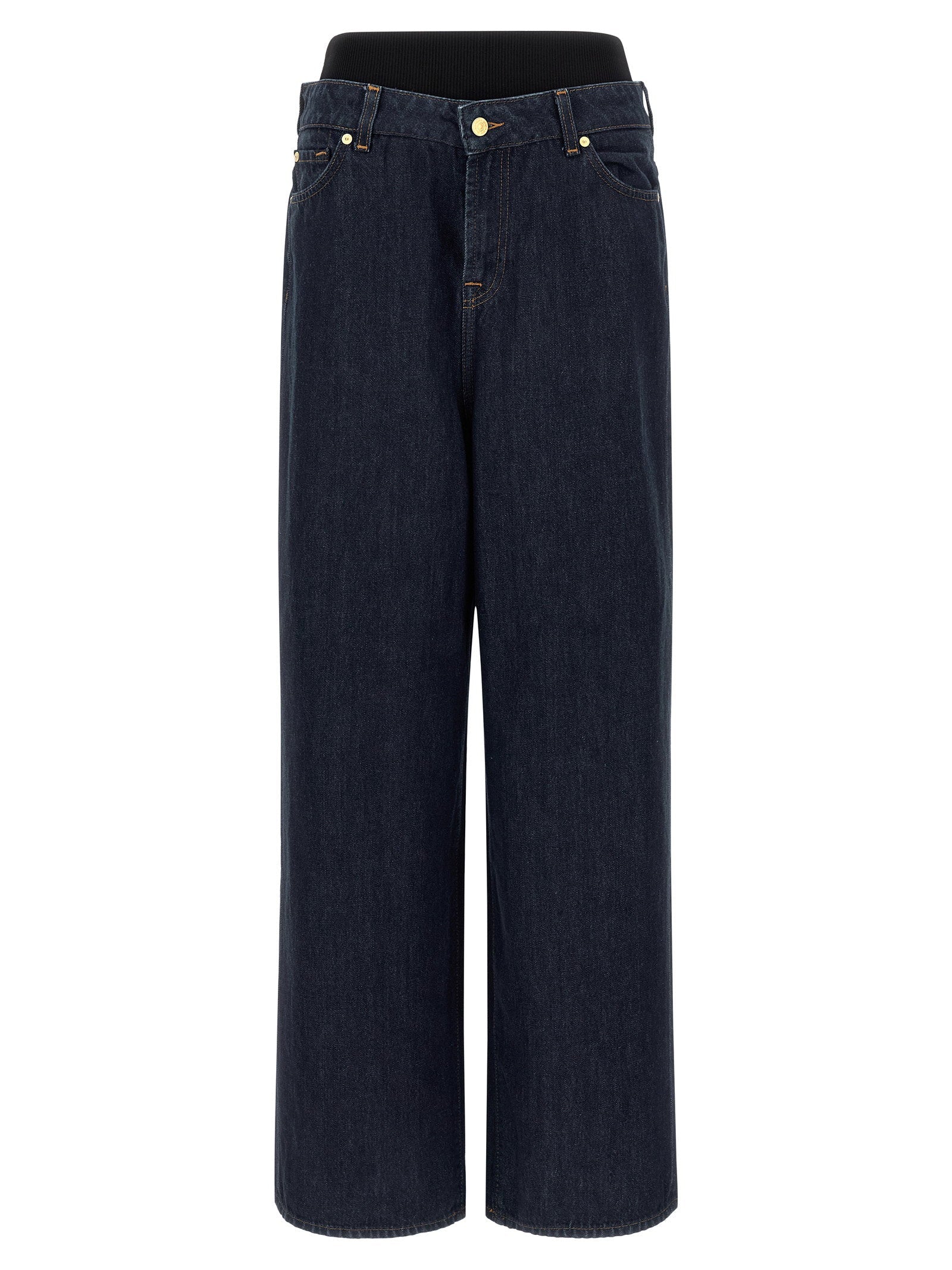 7 For All Mankind Banded Slouchy Wide Jeans