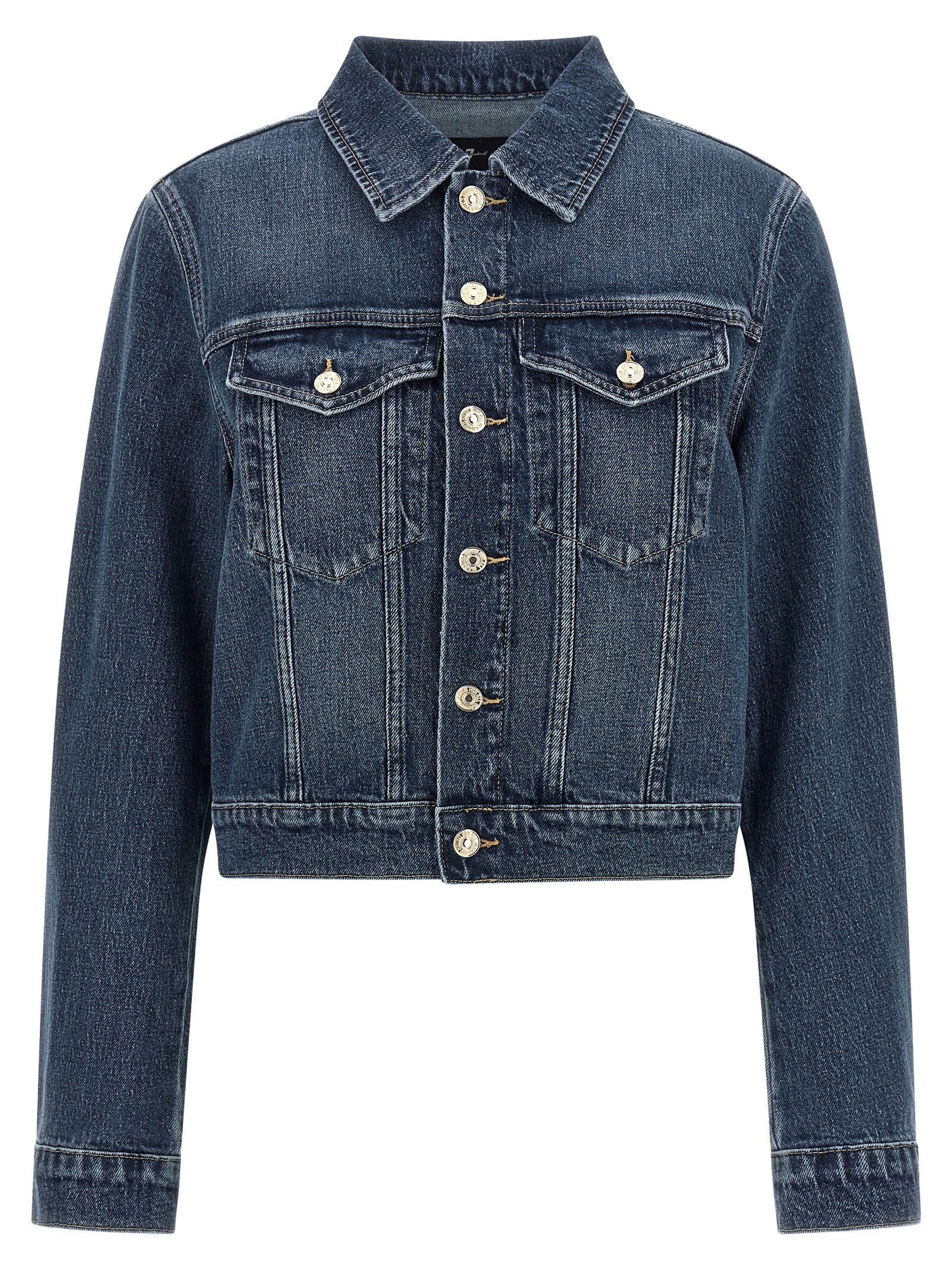 7 For All Mankind Darted Shrunken Jacket