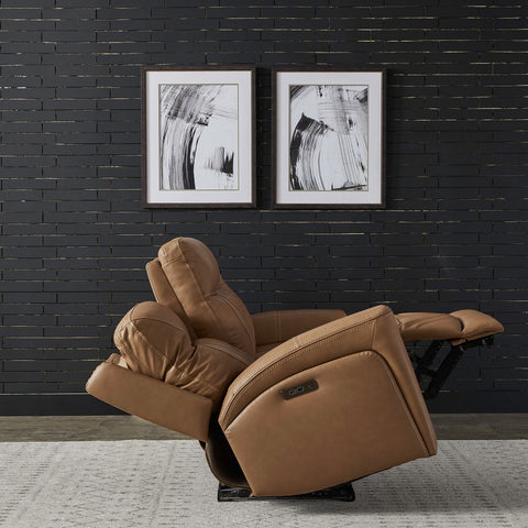 Velour Collection Top Grain Leather Recliner with Zero Gravity Power