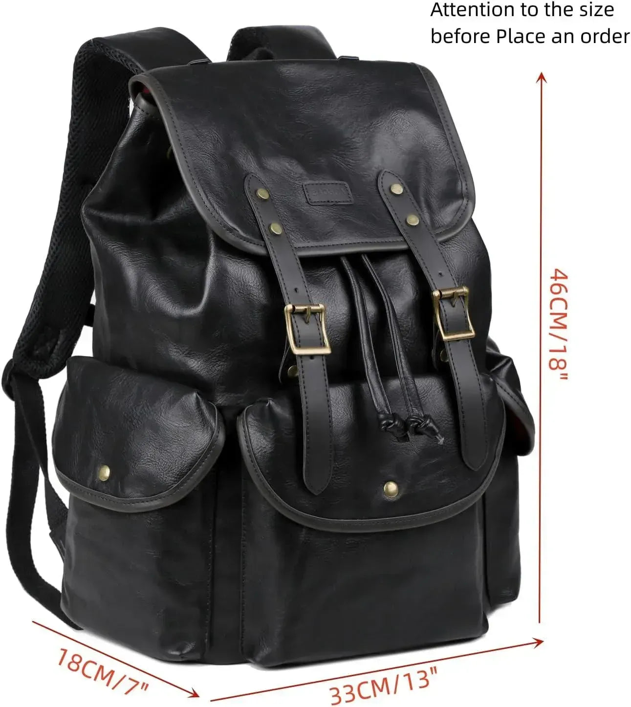 Men's Vegan Leather Backpack – Professional Laptop Carry