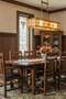 Mission Stow Leaf Table with #401 Chair Dining Set - Dark Oak